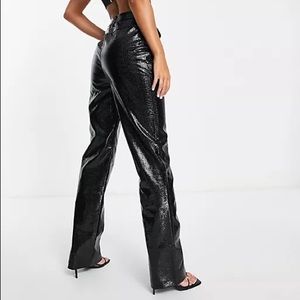 4th & Reckless Croc Vegan Leather Pants